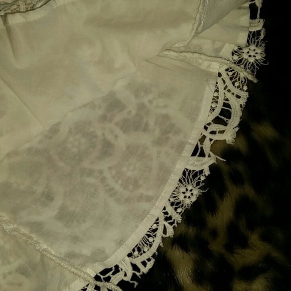 🔶️5 for $30🔶️ White Eyelet Lace Fit n Flare Dress - Picture 3 of 4